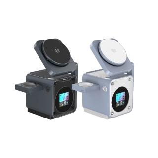 【Philips 飛利浦】2入組-DLK3551Q Qi2.2 32.5W GoodCube智能磁吸三合一磁吸充電座(MagSafe/雙系統適用)