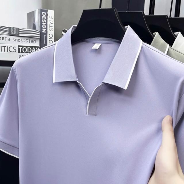 【巴黎精品】買一送一 現貨限搶 男POLO衫高爾夫球衫夏季冰絲涼感速乾短袖上衣(父親節送禮精選禮物b7a2)