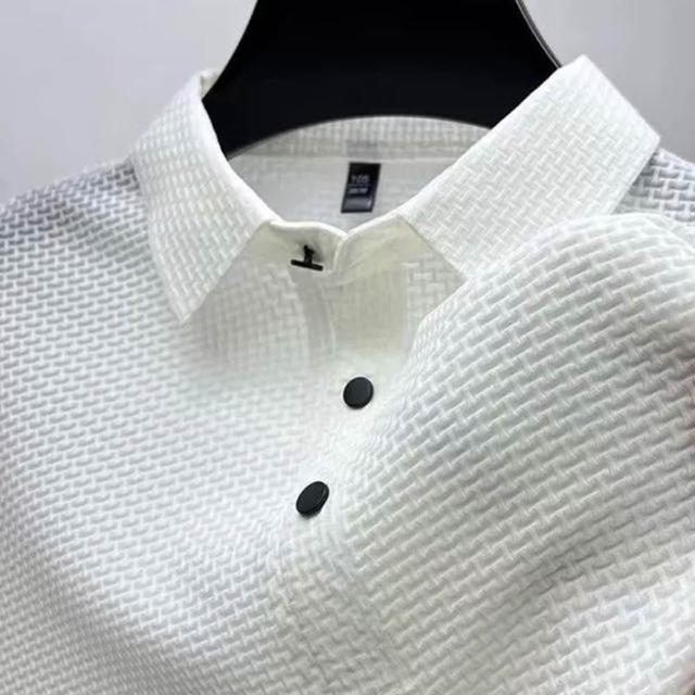 【巴黎精品】買一送一 現貨限搶 男POLO衫高爾夫球衫夏季冰絲涼感速乾短袖上衣(父親節送禮精選禮物b7a2)