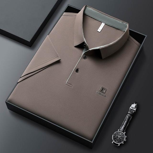 【巴黎精品】買一送一 現貨限搶 男POLO衫高爾夫球衫夏季冰絲涼感速乾短袖上衣(父親節送禮精選禮物b7a2)