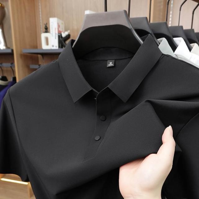 【巴黎精品】買一送一 現貨限搶 男POLO衫高爾夫球衫夏季冰絲涼感速乾短袖上衣(父親節送禮精選禮物b7a2)