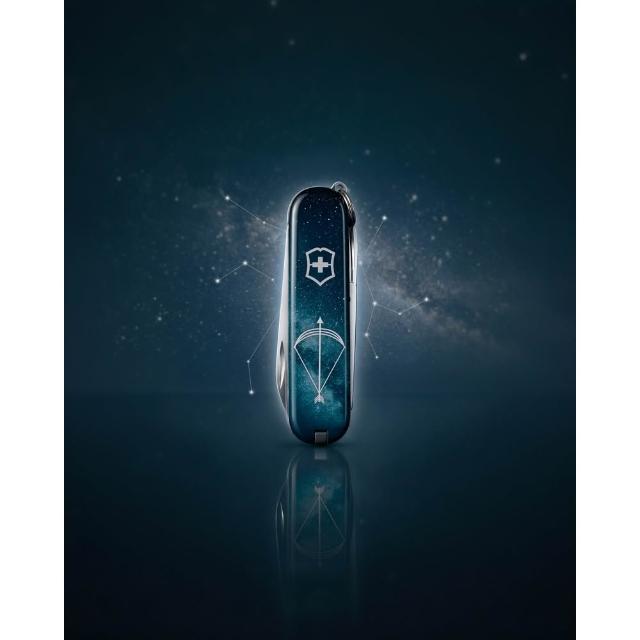 【VICTORINOX 瑞士維氏】瑞士刀 Classic SD 星座 58mm/7用 0.6223 多功能鑰匙圈