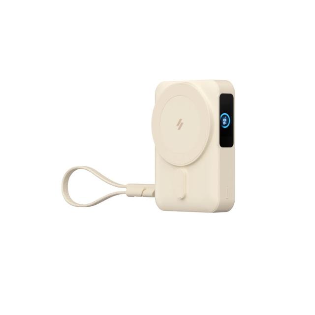 【ADAM 亞果元素】VIONTA E10 10000mAh 固態式自帶線磁吸行動電源(標示Wh/3C認證/可上飛機)