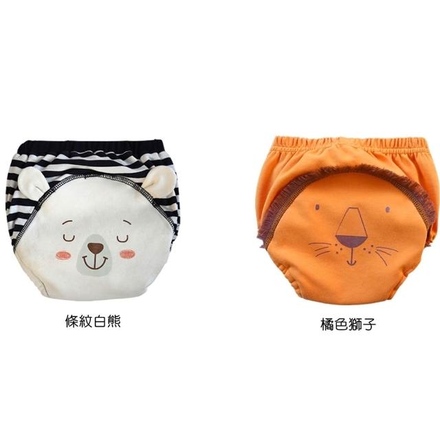 【橘魔法】（2件一組）男童可愛動物純棉4層防漏防水學習褲 兒童 童裝 尿布褲 內褲 屁屁褲 戒尿布