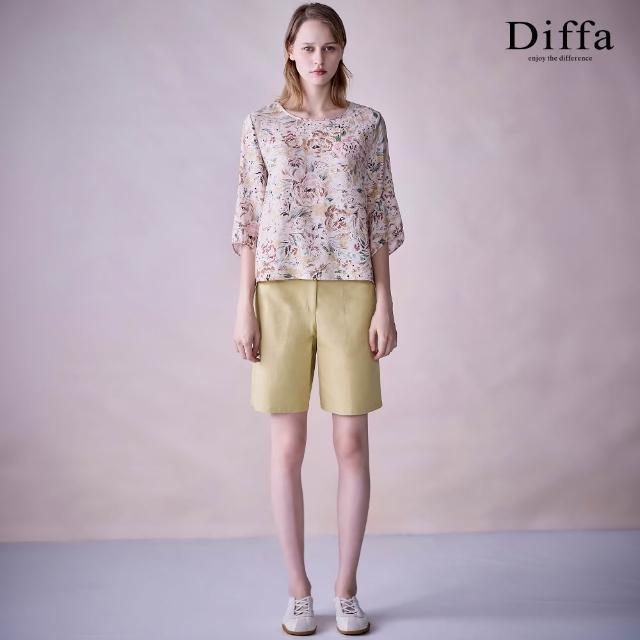 【Diffa】腰綁帶短褲-女