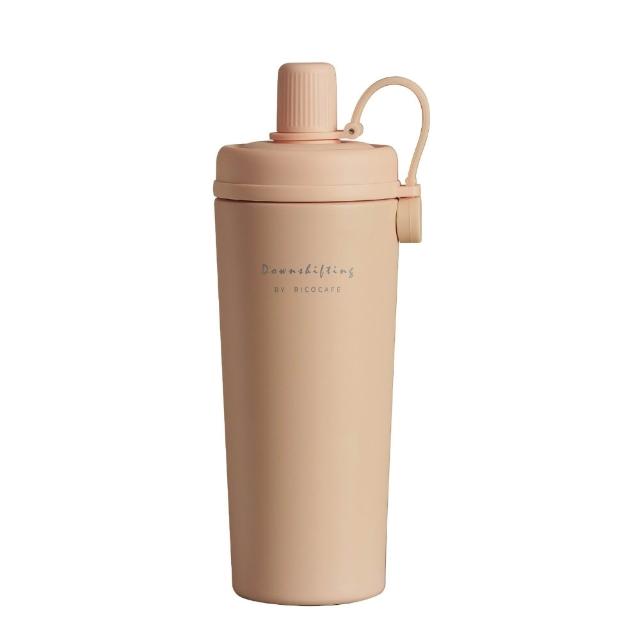 【RICO 瑞可】RICOCAFE 陶瓷塗層「惜福品」酷力杯 800ml (吸管杯/環保杯/隨行杯/保冰保溫瓶)