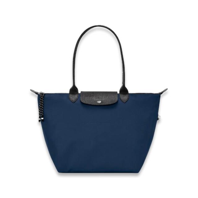 【LONGCHAMP】LE PLIAGE ENERGY再生尼龍大號長把托特包(深藍)