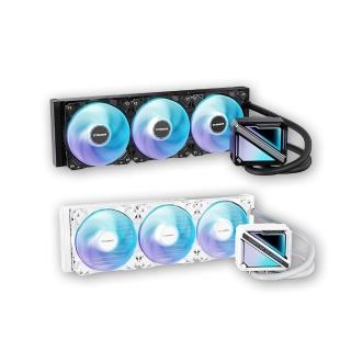 【TCOMAS】鈦鉭 LE200 360 ARGB CPU一體式水冷散熱器 黑色/白色 (炫彩無限鏡 /TDP300W)