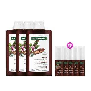 【KLORANE 蔻蘿蘭】官方直營 3入組養髮洗髮精400ml