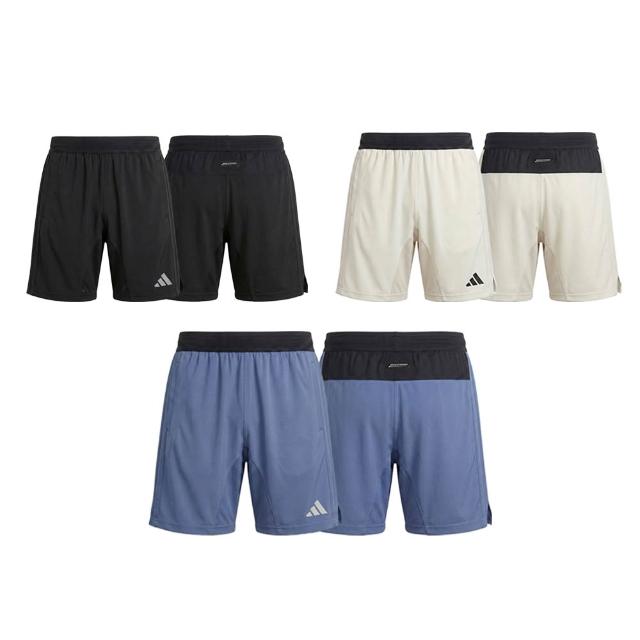 【adidas 愛迪達】AIR Cloud輕機能雲感運動五分褲-三色組(透氣 休閒 抑菌 輕量 吸濕 快乾 透氣 男女同款)