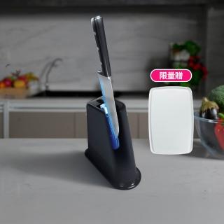 【Tefal 特福】Eversharp pro回鋒刀主廚刀16.5CM/含自動磨刀座(募資破300萬)