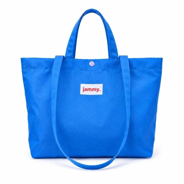 【jammyfinger】LON-T韓國製托特色票包 韓國製尼龍托特包 2WAY手提肩背包 水壺隔層手提肩背通勤包