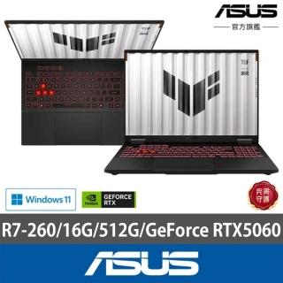 【ASUS 華碩】16吋GeForce RTX 5060 R7電競筆電(FA608UMI/R7-260/16G/512GB/W11)