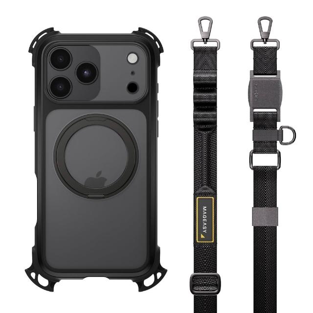 【MAGEASY】iPhone 18 Odyssey Ultra M 終極防摔磁吸支架掛繩手機殼(iPhone 18 Pro/Pro Max)