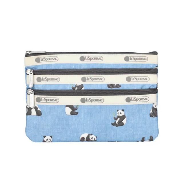 【Lesportsac】2026秋季新品 3-Zip Cosmetic 三層拉鍊化妝包(7158)