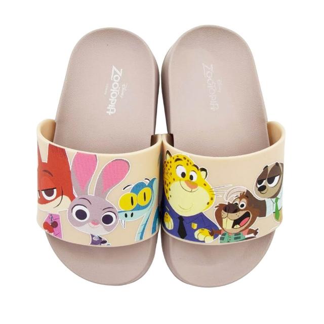 【Disney 迪士尼】★版型偏大☆ 台灣製迪士尼動物方城市親子拖鞋 童鞋 親子鞋