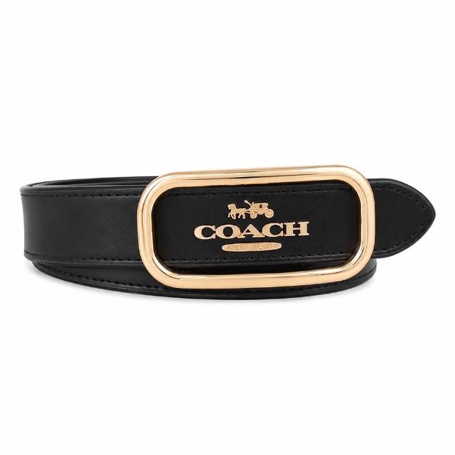 【COACH】全皮革 穿扣式女用皮帶 (多款任選)