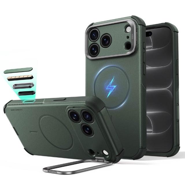 【ESR 億色】iPhone 18 系列 磁吸鐵甲系列按鍵款 鏡頭支架 手機保護殼(iPhone 18 Pro)