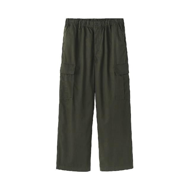 【MUJI 無印良品】男水洗棉舒適工作褲(深灰/黑色/深綠)