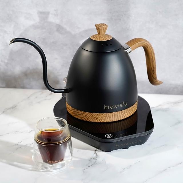 【Brewista】鵝頸溫控壺 智慧電子手沖壺 V3 Pro 600ml／1.0L（消光黑／珍珠白款）