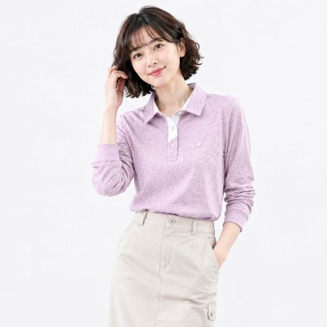 【遊遍天下】MIT台灣製女款抗UV吸濕排汗長袖POLO衫 GL1036(M-5L 大尺碼)