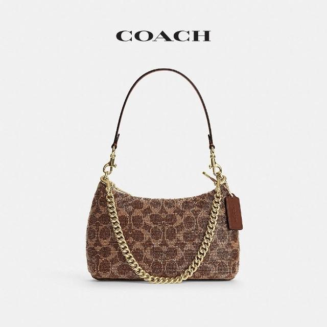 【COACH】蔻馳官方直營 TERI 絲緞面串珠/櫻桃刺繡單肩手袋 單肩包 斜背包-多款任選(CET14/CFQ27)