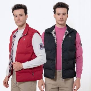 【Kinloch Anderson】金安德森男裝 經典格紋立領鋪棉背心(厚實溫暖/防風蓄熱/拉鍊口袋/多色任選/雙11)