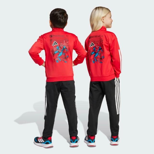 【adidas 愛迪達】復仇者聯盟運動/蜘蛛人套裝 長袖/長褲 童裝 多款任選 (JZ3574/JM0809)