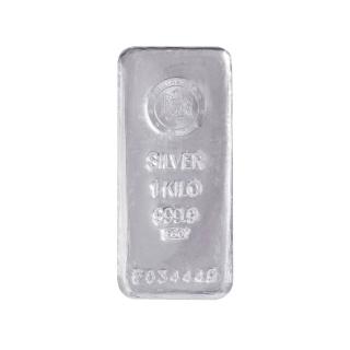 【元大珠寶】白銀銀塊 純銀999投資保值利器(一公斤)