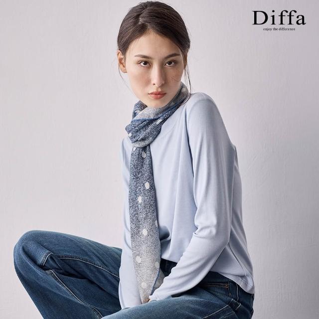 【Diffa】親膚長袖針織衫-女